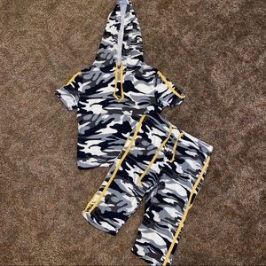 Two Piece Camo Outfit